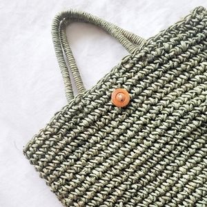 Green straw bag🌿